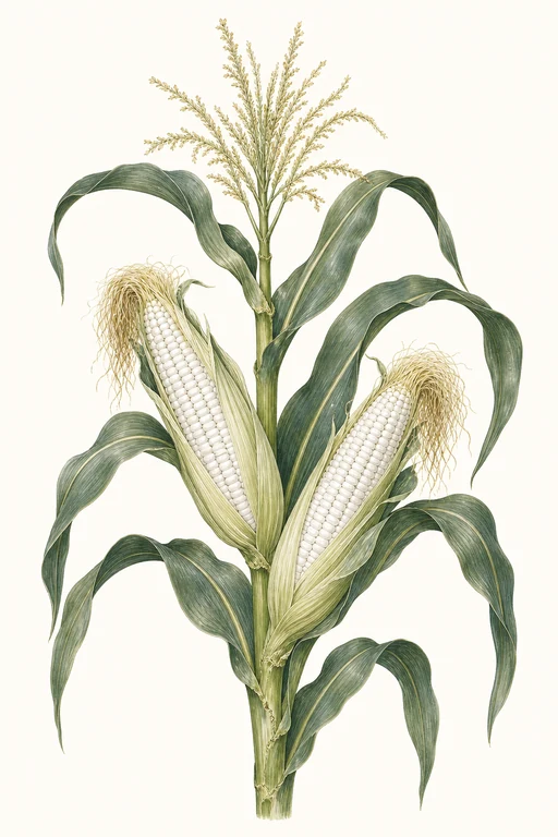 Botanical illustration of Silver Prince