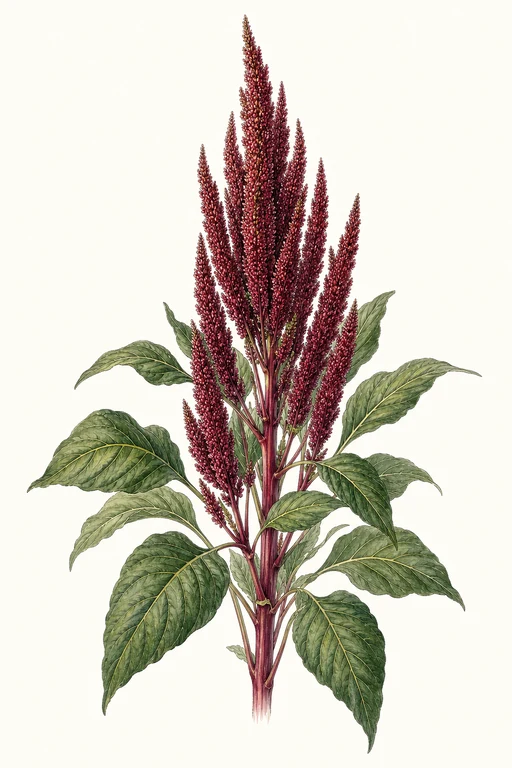 Botanical illustration of Plume