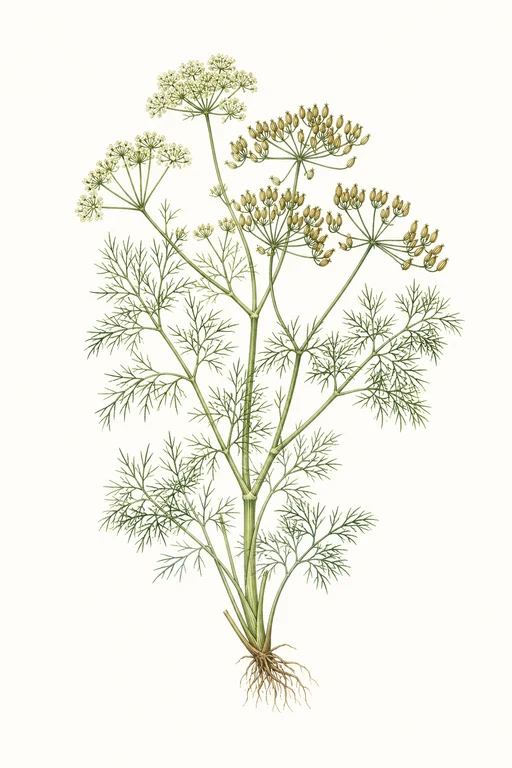 Botanical illustration of Anise