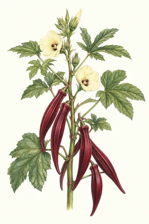 Botanical illustration of Kodaikanal Red