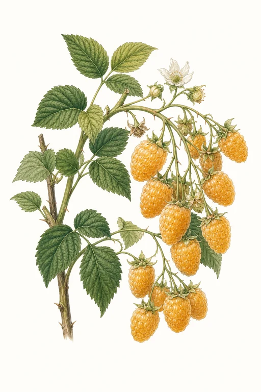Botanical illustration of Kiwi Gold