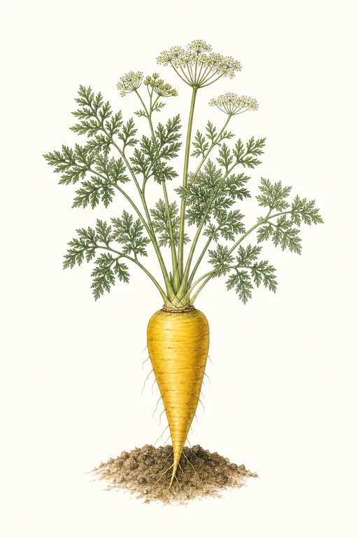 Botanical illustration of Solar Yellow