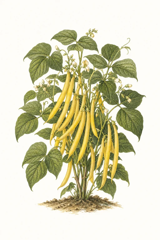 Botanical illustration of Golden Wax