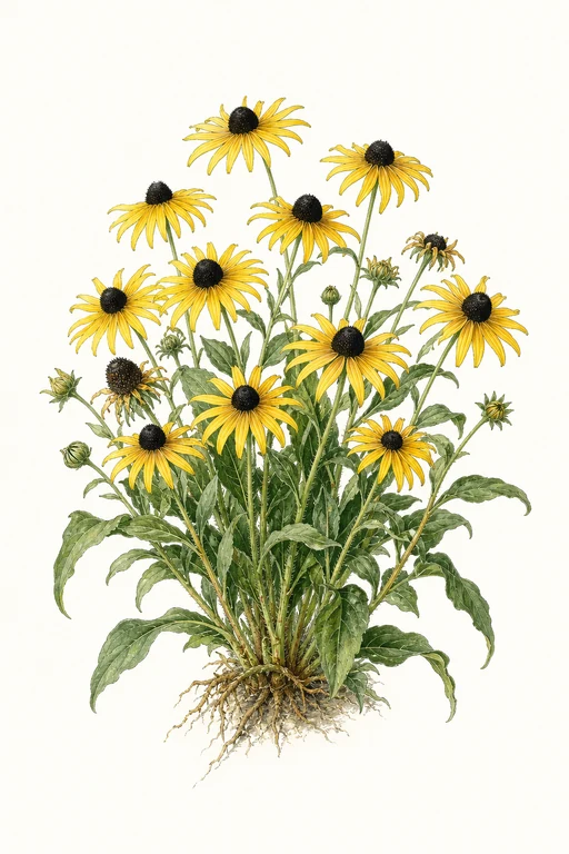 Botanical illustration of Goldsturm