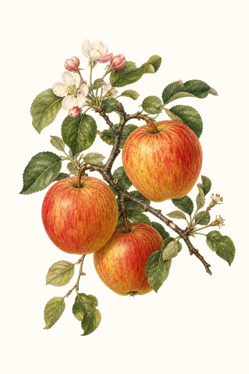Botanical illustration of Imperial Gala