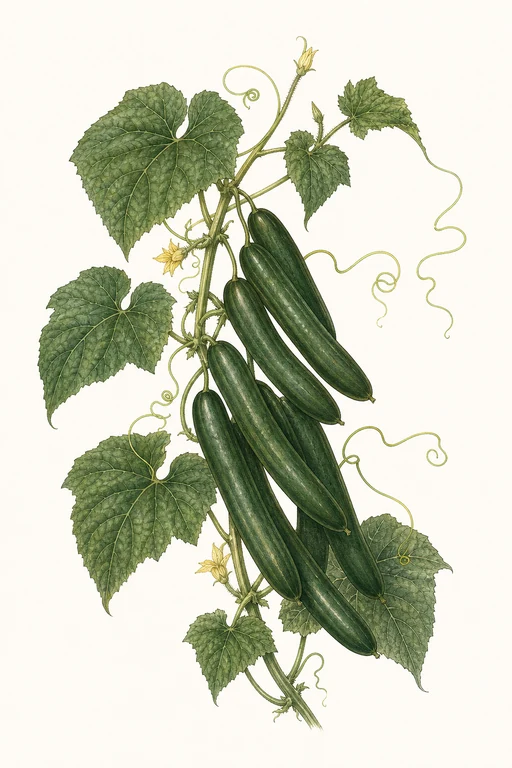 Botanical illustration of Manny