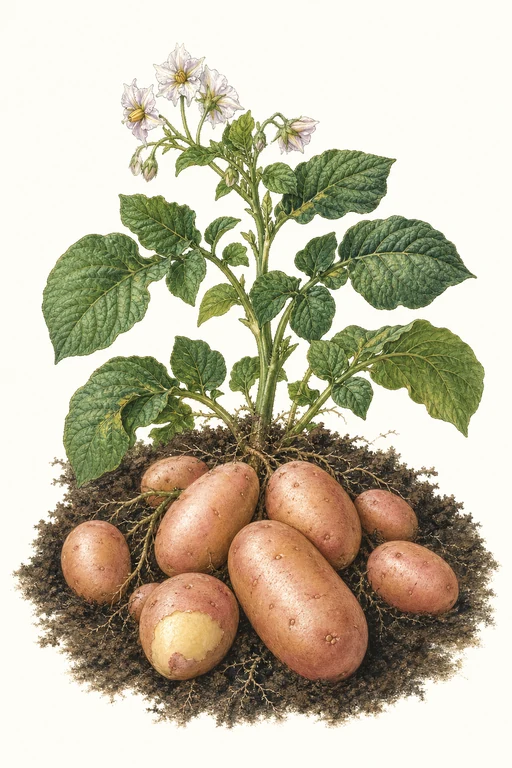 Botanical illustration of Rose Gold