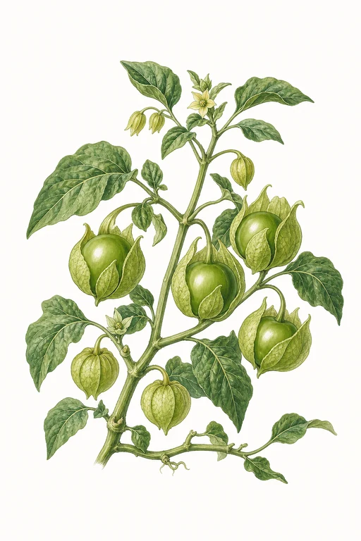 Botanical illustration of Verde Puebla
