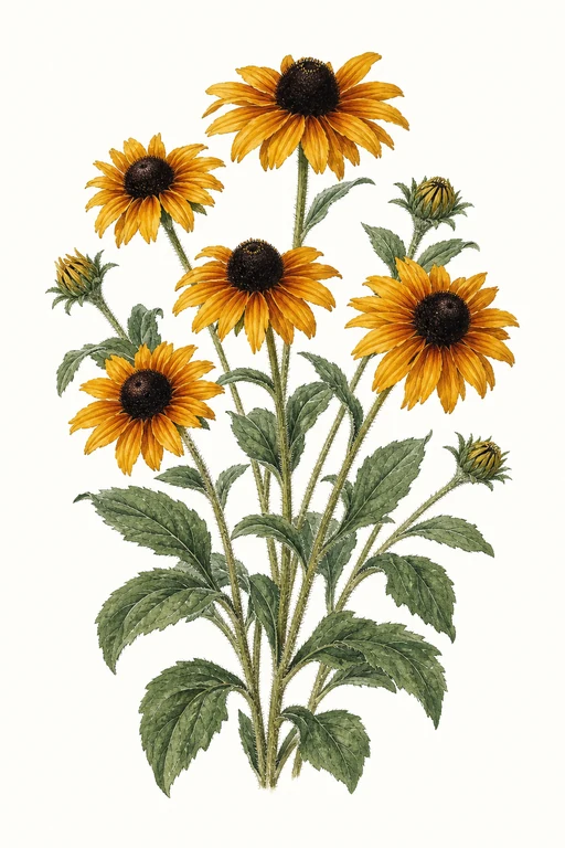 Botanical illustration of Maya