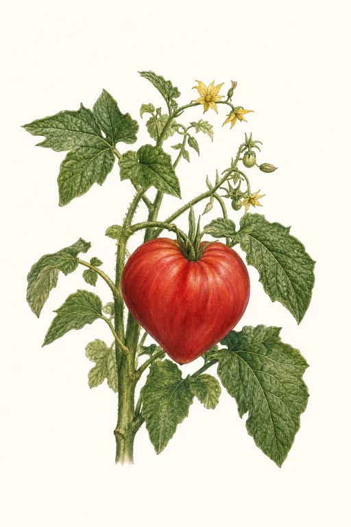 Botanical illustration of Brandywine (Sudduth's Strain)