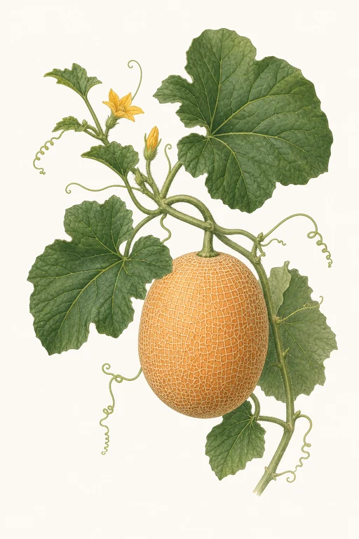 Botanical illustration of Sugar Cube F1