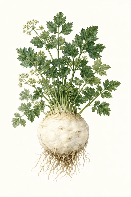 Botanical illustration of Snow White