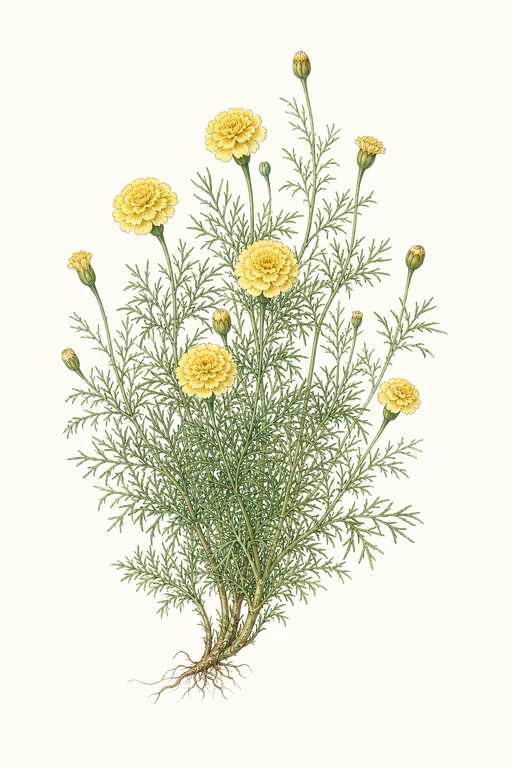 Botanical illustration of Lemon Gem
