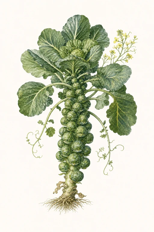 Botanical illustration of Jade Cross