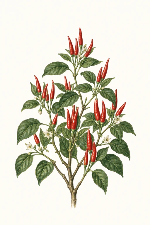 Botanical illustration of Wiri Wiri
