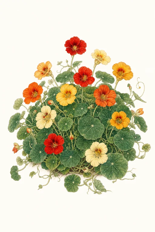 Botanical illustration of Dwarf Jewel Mix