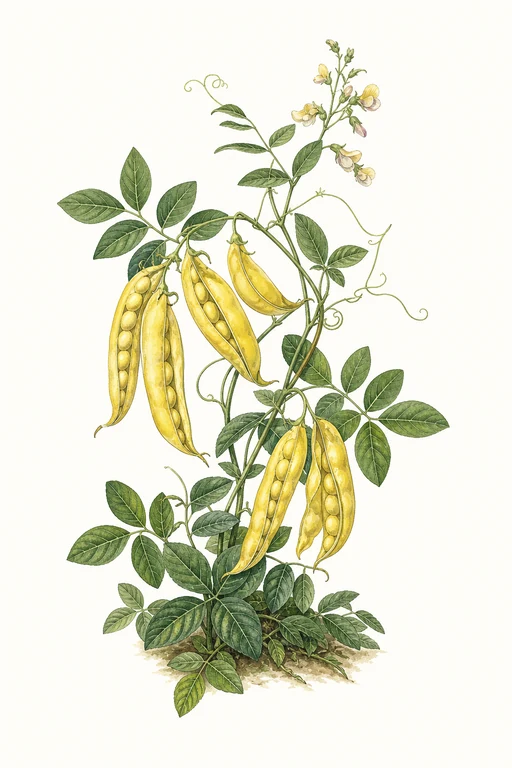 Botanical illustration of Hopi Yellow