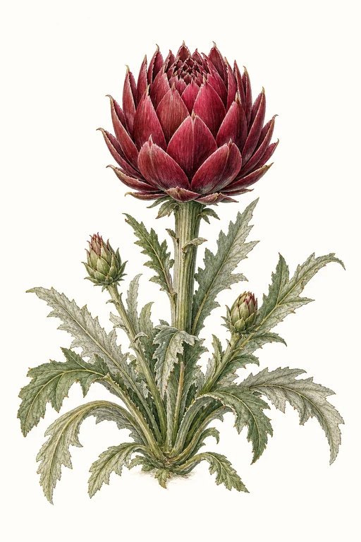 Botanical illustration of Colorado Red Star