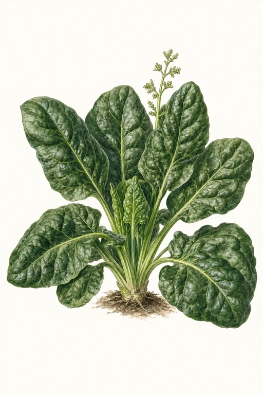 Botanical illustration of Nobel Giant Spinach