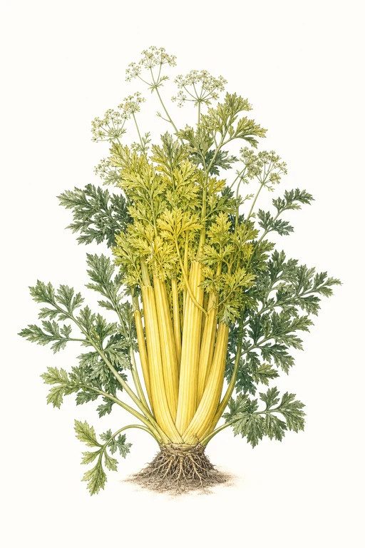 Botanical illustration of Golden Pascal
