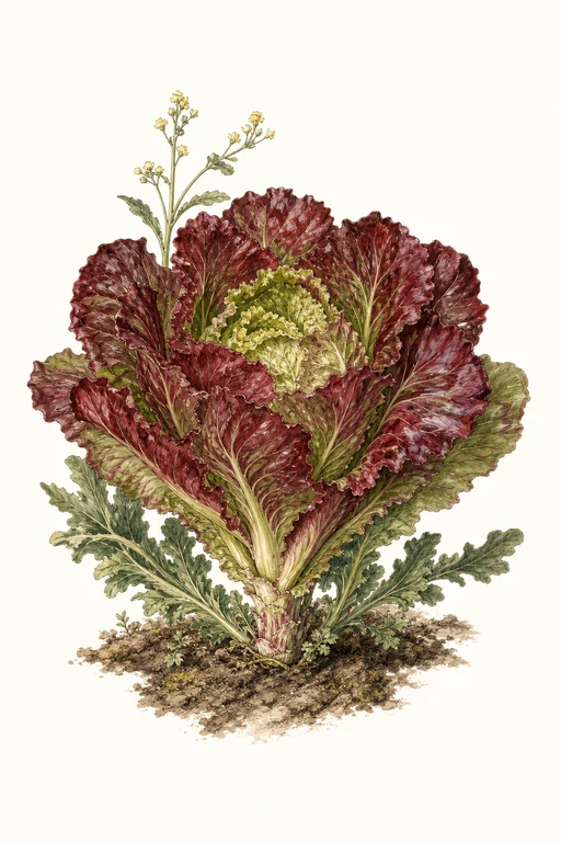Botanical illustration of Cherokee Red