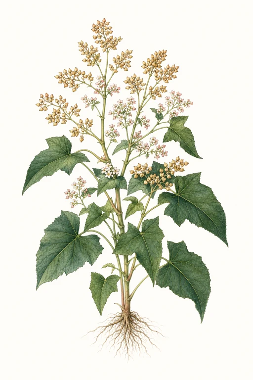 Botanical illustration of Da Xue Qiao