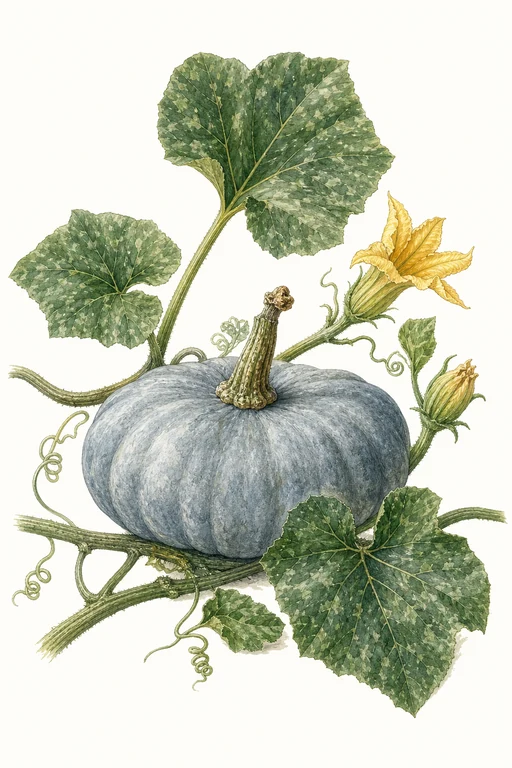 Botanical illustration of Queensland Blue