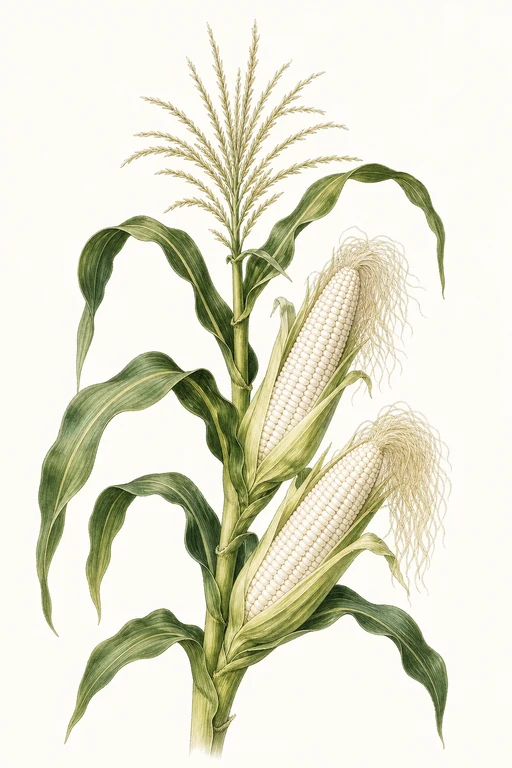 Botanical illustration of Silver King