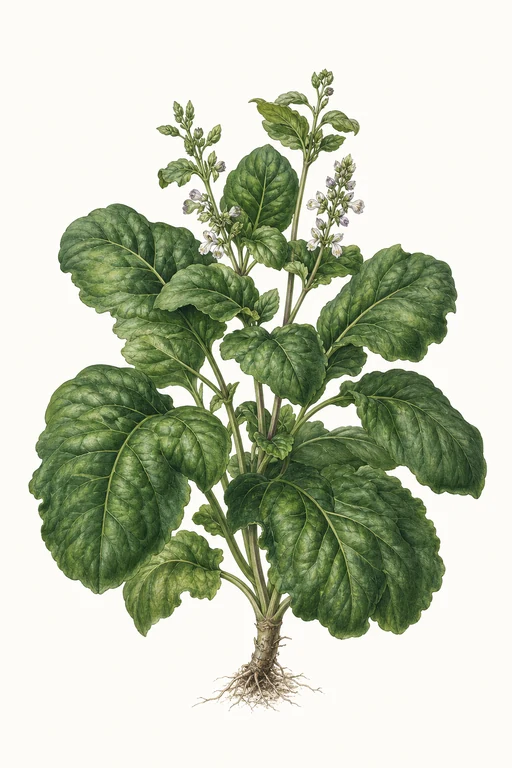 Botanical illustration of Lettuce Leaf Large Italian