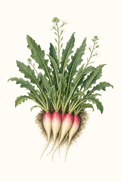 Botanical illustration of French Breakfast