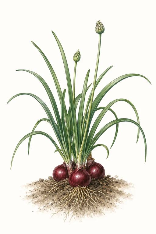 Botanical illustration of Red Marble