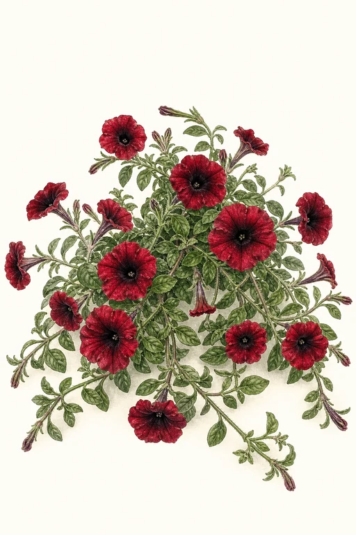 Botanical illustration of Hulahula Cherry