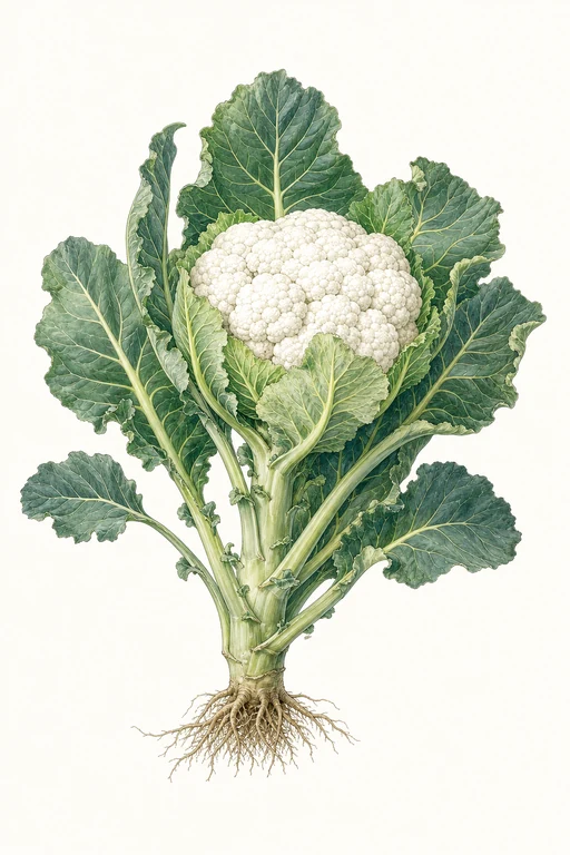 Botanical illustration of White Corona
