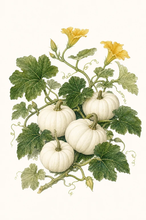 Botanical illustration of Baby Boo
