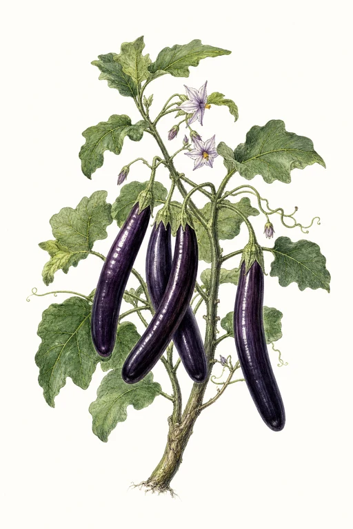 Botanical illustration of Thai Purple