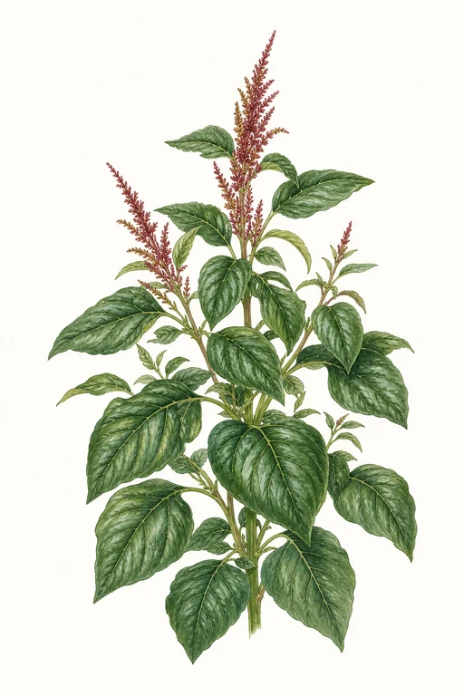 Botanical illustration of Bayam