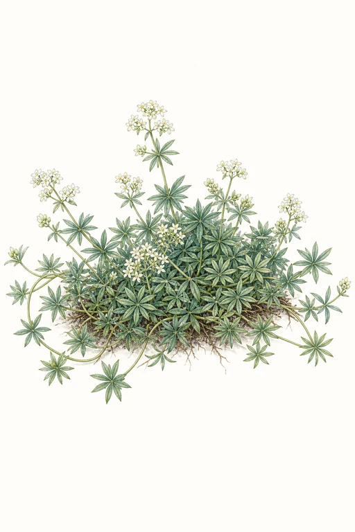 Botanical illustration of Sweet Woodruff