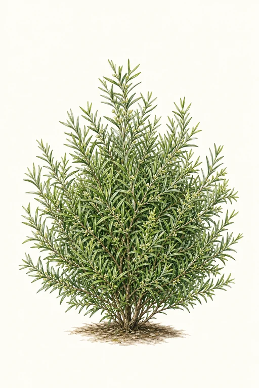 Botanical illustration of Lemon Bush