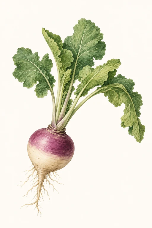 Botanical illustration of Purple Plum