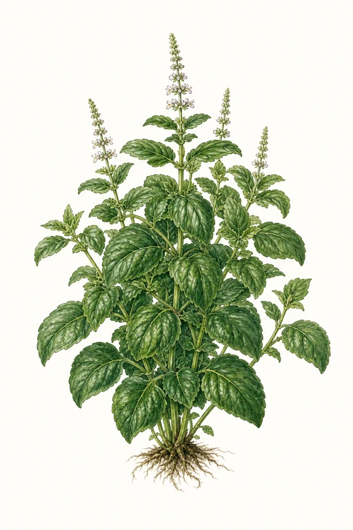 Botanical illustration of Fetzer Basil