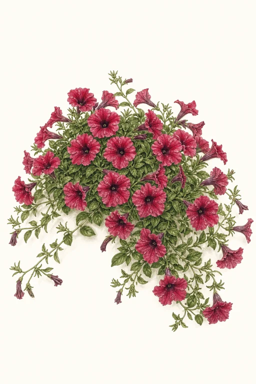 Botanical illustration of Raspberry Blast