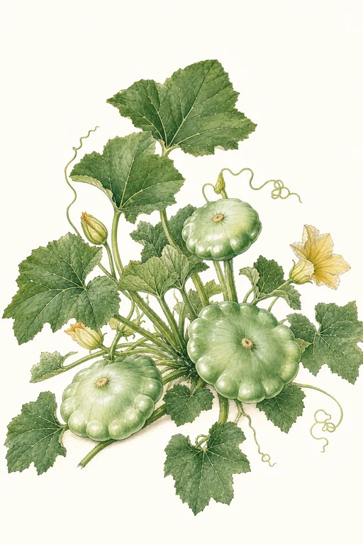 Botanical illustration of Bennings Green Tint
