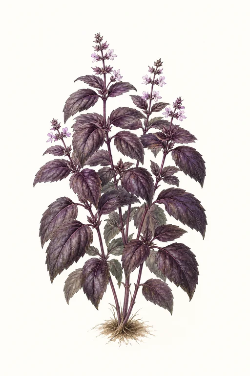 Botanical illustration of Dark Opal