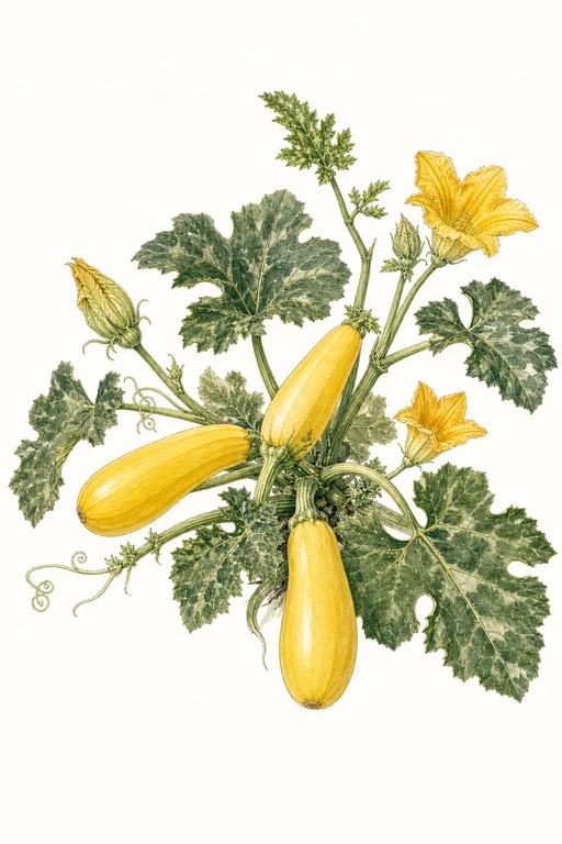 Botanical illustration of Golden Glory