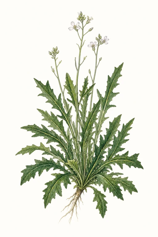 Botanical illustration of Wild Rocket