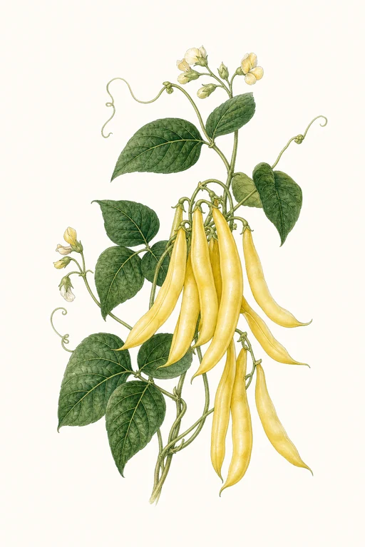 Botanical illustration of Kentucky Wonder Wax