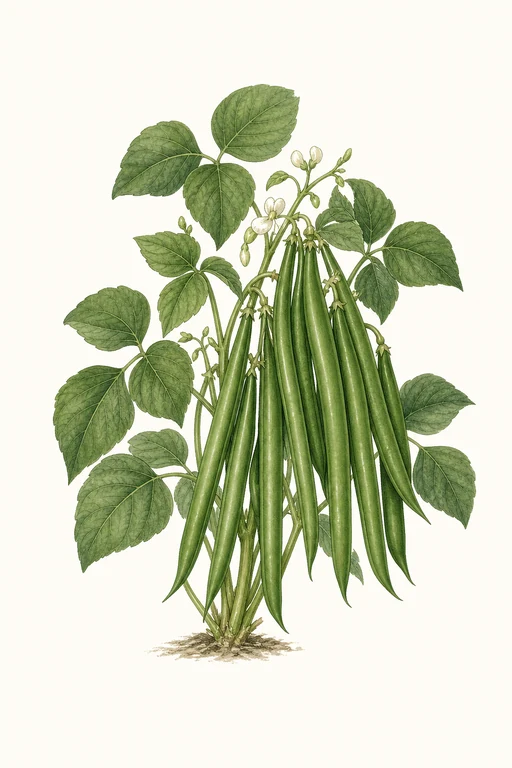 Botanical illustration of Landreth Stringless