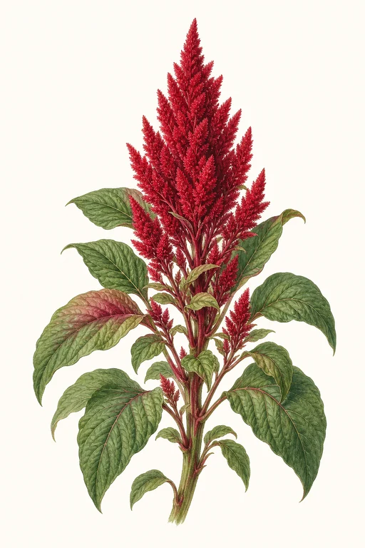 Botanical illustration of Intense Red
