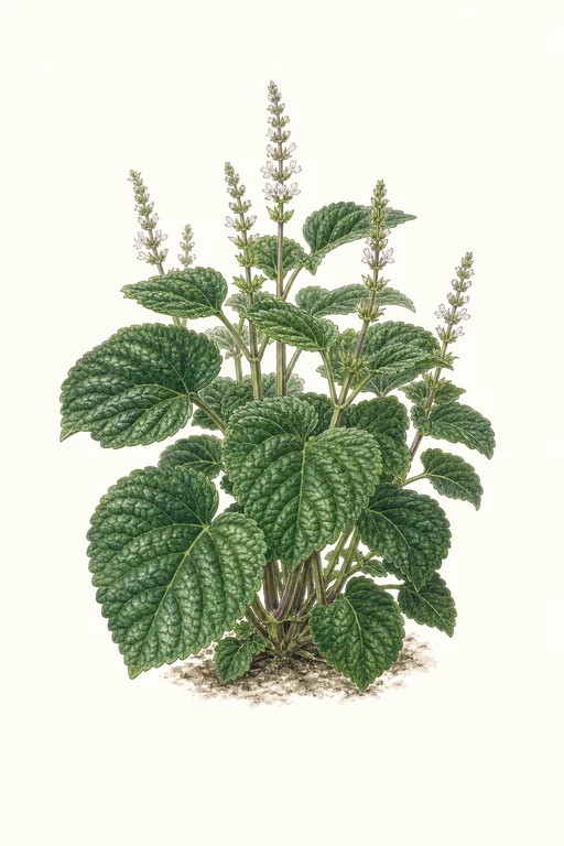 Botanical illustration of Hojiso