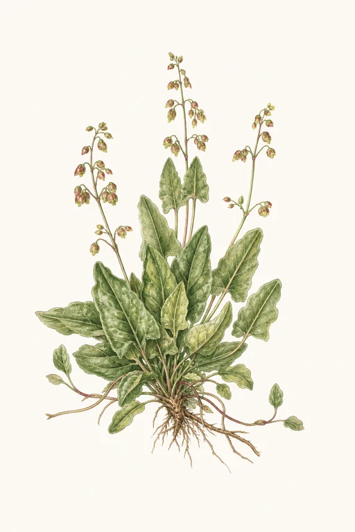 Botanical illustration of Wild Sorrel